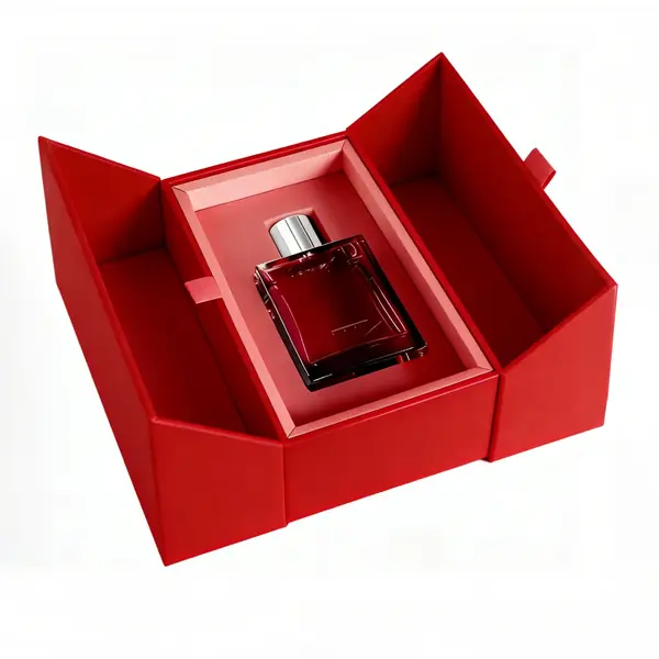 Double Door Box - grey chipboard gift box