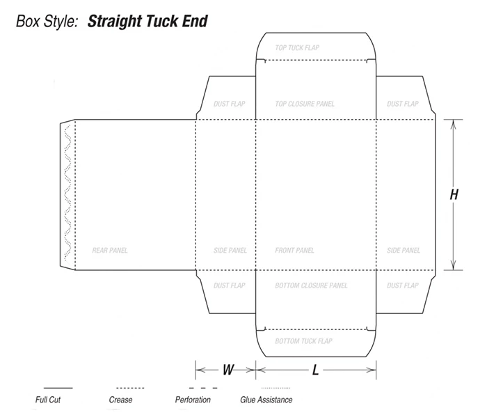 straight tuck end box - view 7
