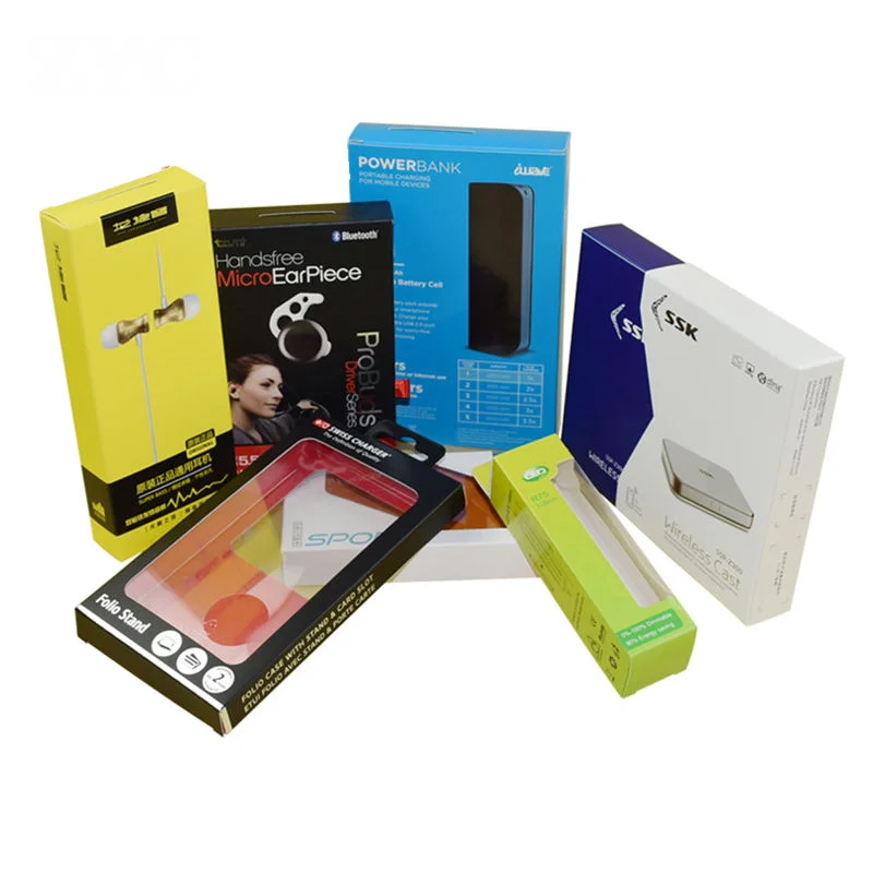 Cardboard Window Folding Box - grey chipboard gift box