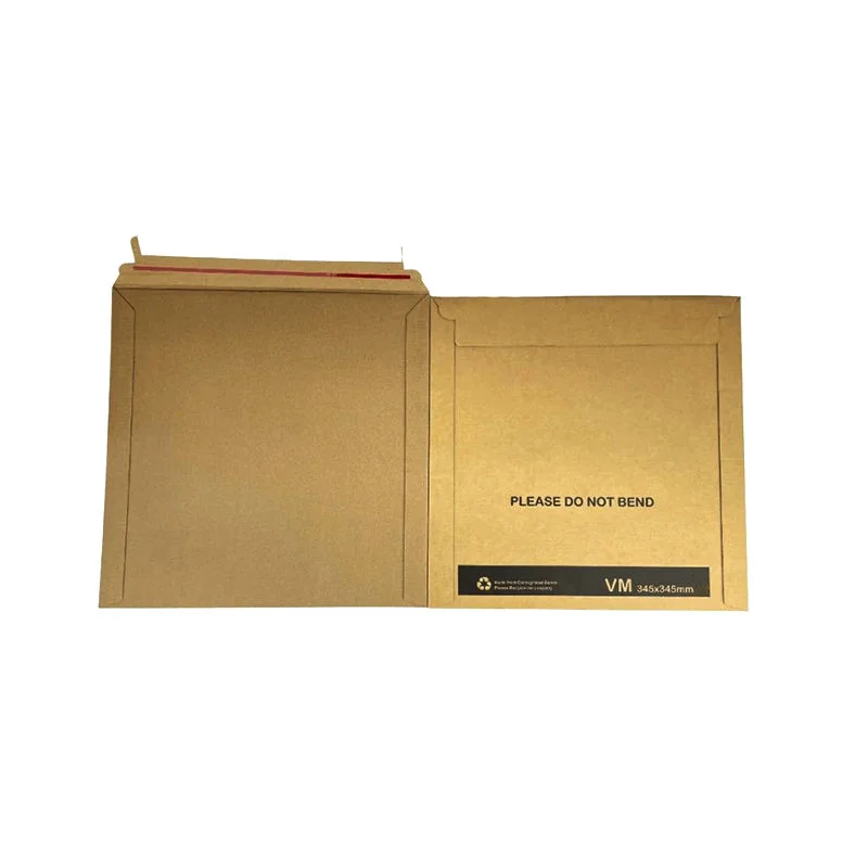 Corrugated Mailer Envelope - grey chipboard gift box