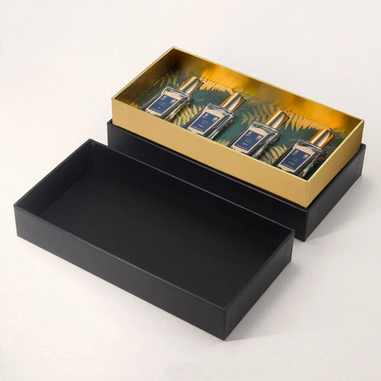 Deep Lid Two-Piece Box - grey chipboard gift box