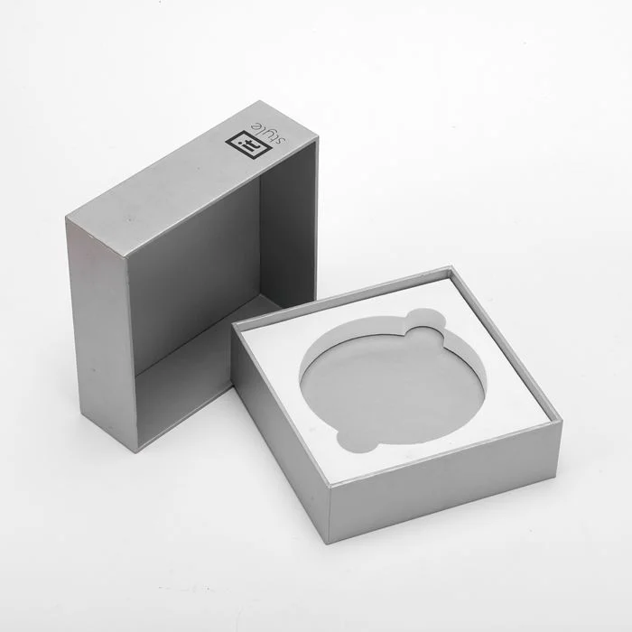 Lid Base Box - grey chipboard gift box