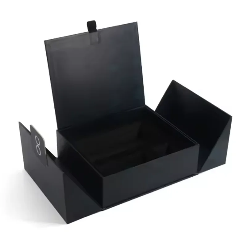 Magnetic Ribbon Box - collapsible gift box with satin ribbon closure