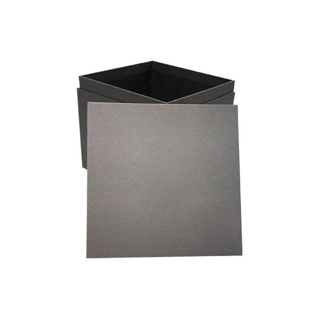 Shallow Lid Box - grey chipboard gift box