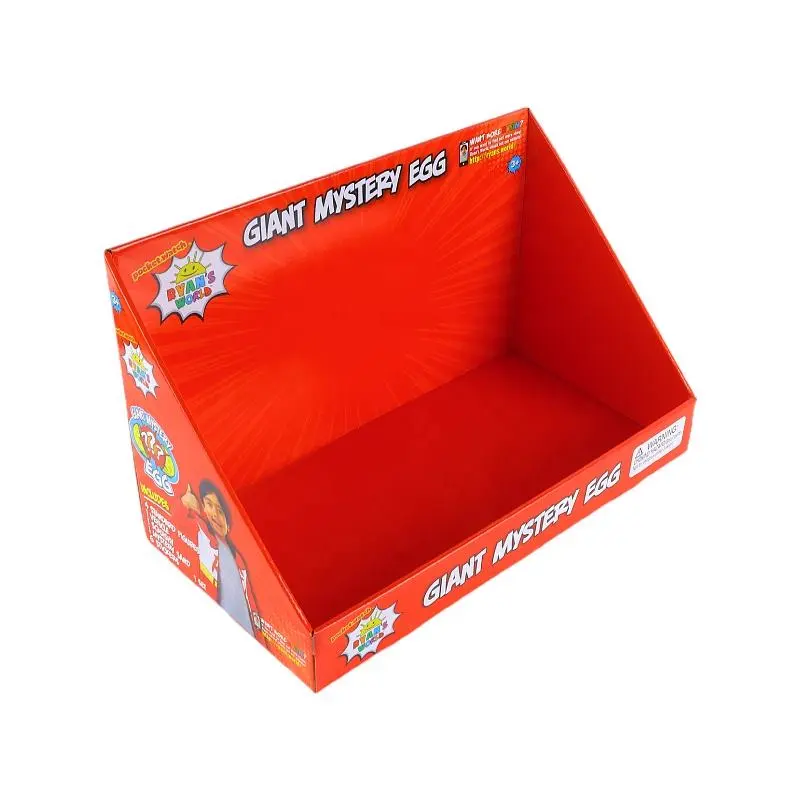 Tray Display Stand - grey chipboard gift box