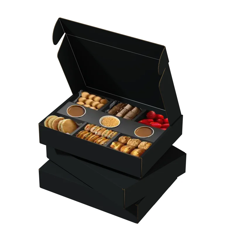 Tray with Lid - grey chipboard gift box