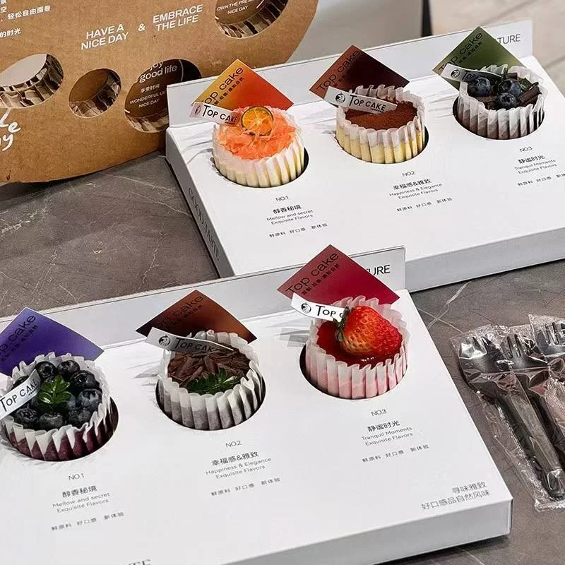 Tuck End Tray Box - grey chipboard gift box