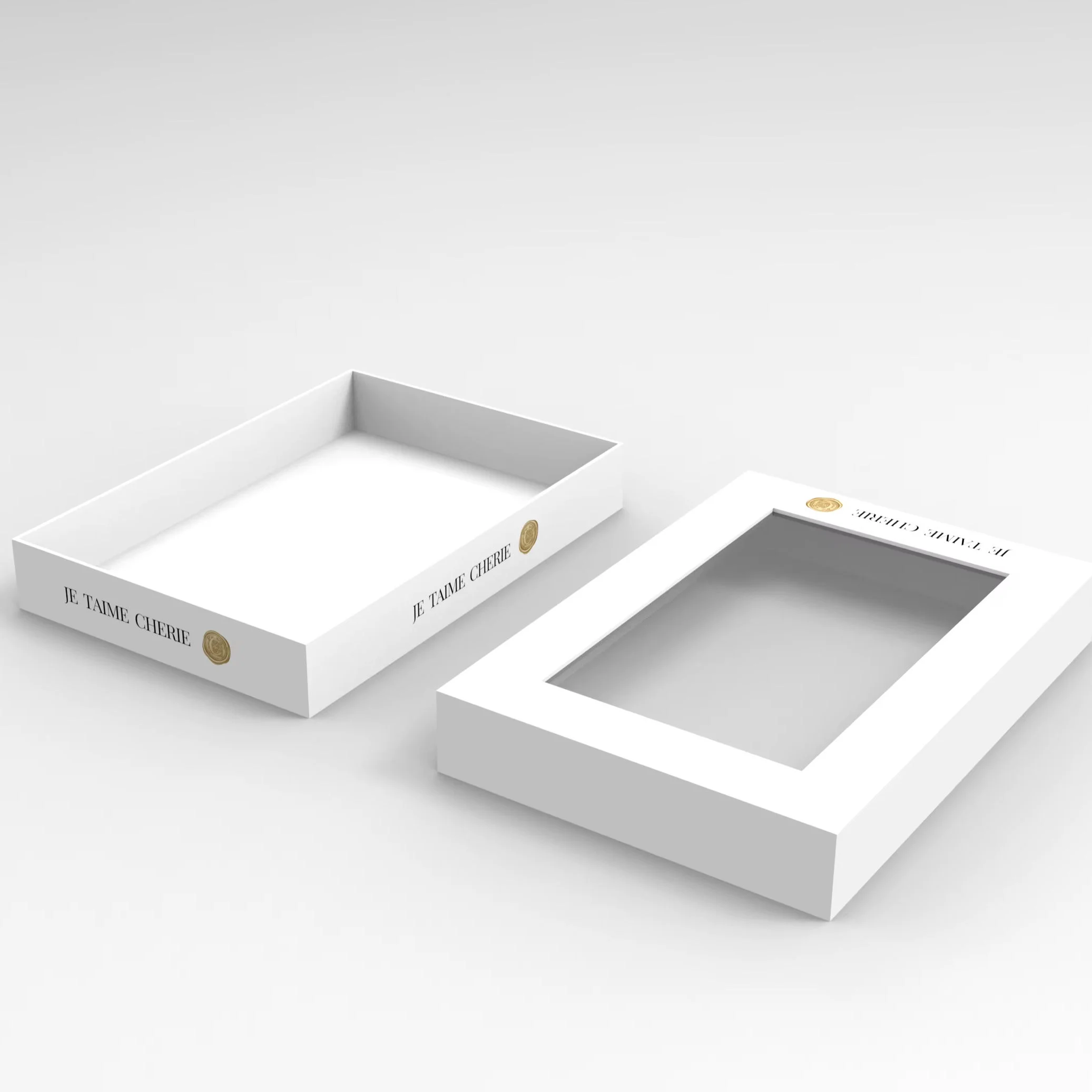 cardboard window two-piece box - view 2