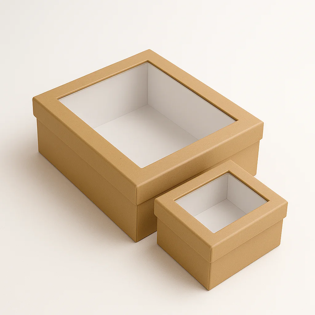 cardboard window two-piece box - view 6