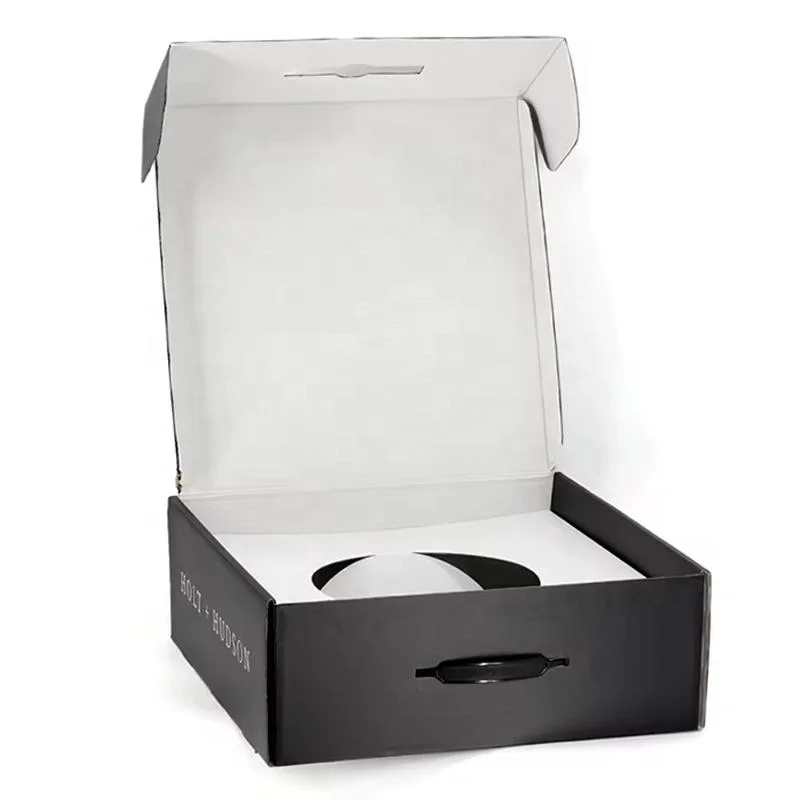 Mailer Box with Handle - grey chipboard gift box